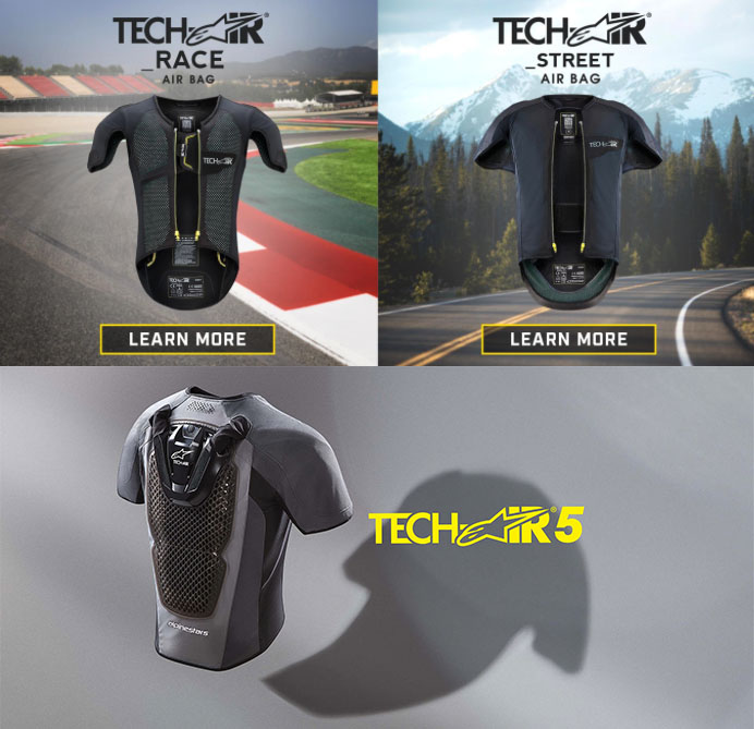 Alpinestars的TECH-AIR®發展出多款不同用途的產品